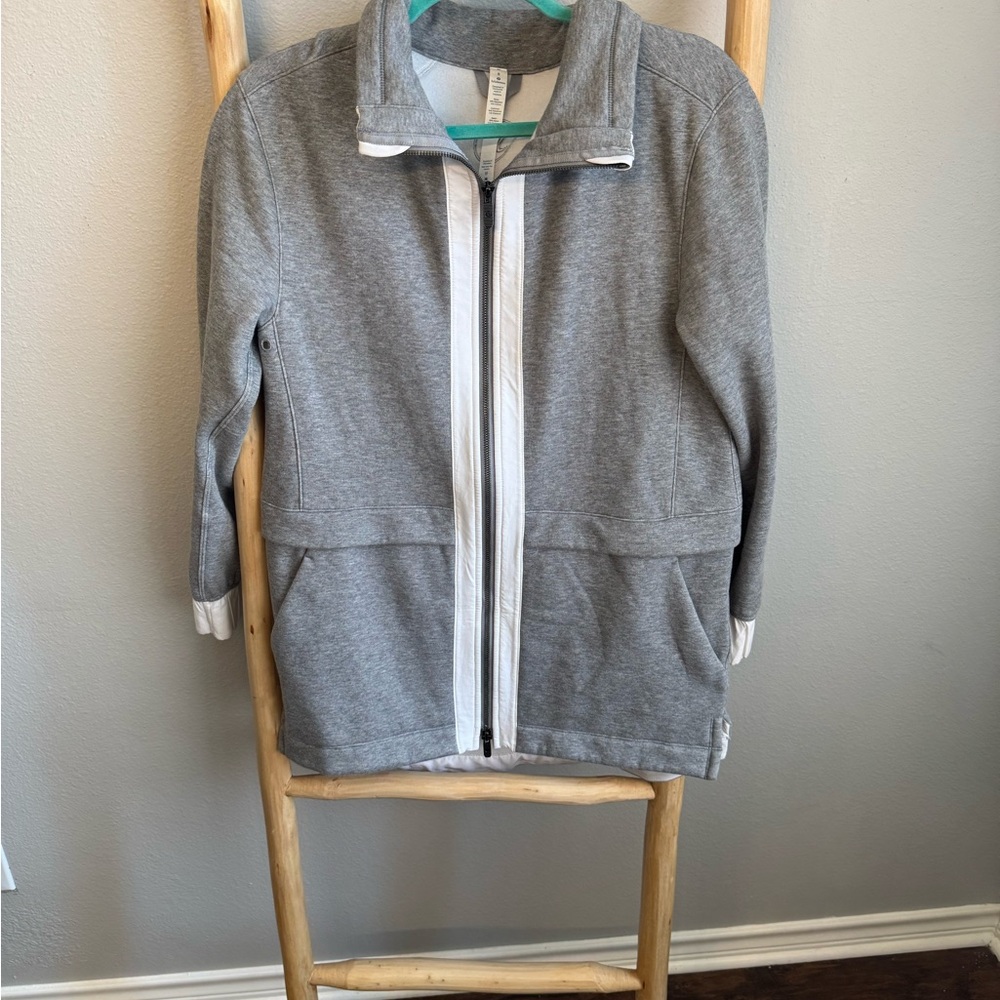 Lululemon Athletica Gray Jacket with White Lining